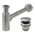 REA-A4400 - Izlietnes sifons ar CLICK-CLACK aizbāzni, Ø 6,4 cm, nikelēts