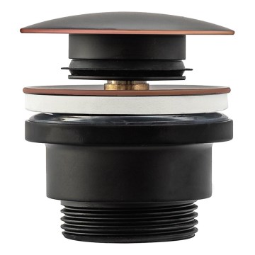 REA-A5218 - Izlietnes aizbāznis CLICK-CLACK Ø 6,4 cm melns