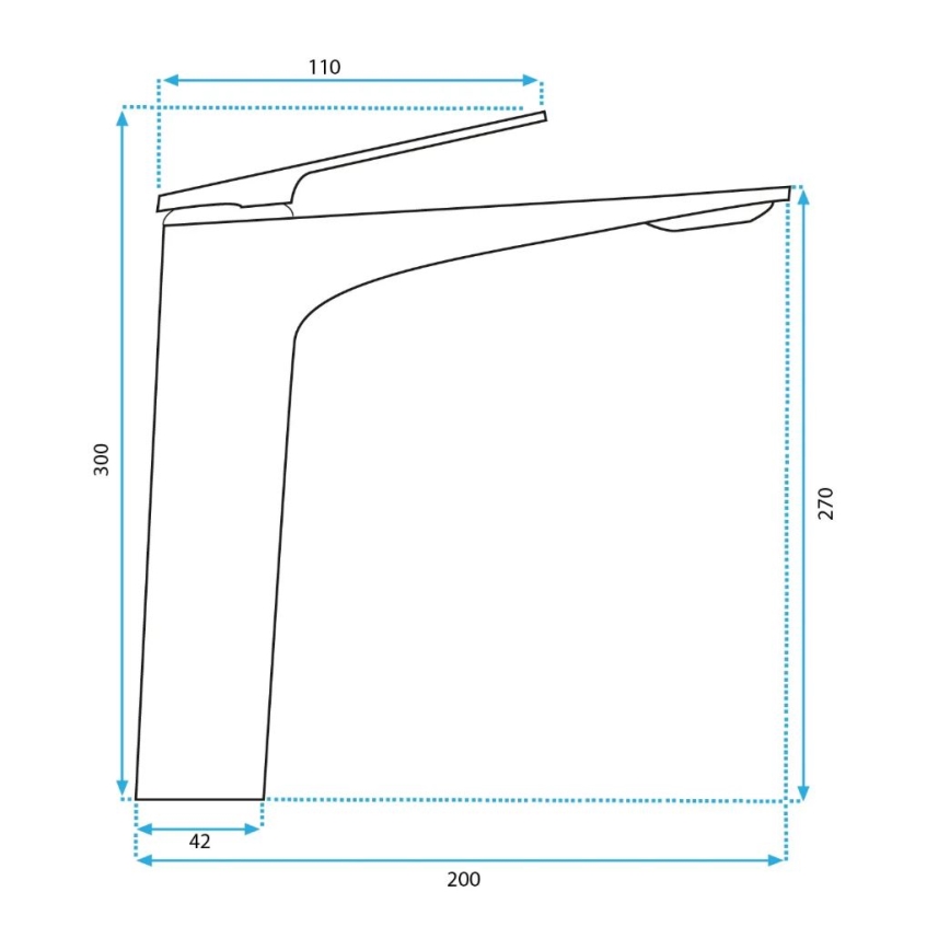 REA-B0493 - AVALON 30 cm izlietnes jaucējkrāns ar birstotu vara apdari
