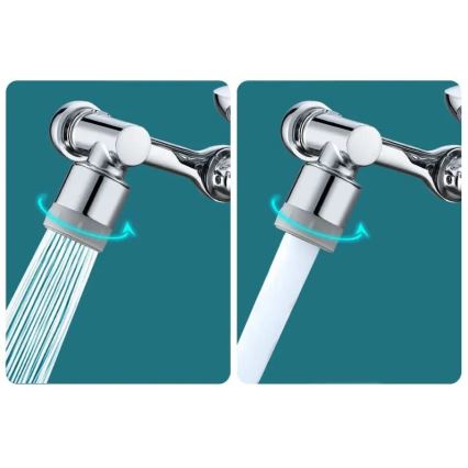 REA-B0660 - Pagriežams uzgalis izlietnes jaucējkrānam, spīdīgs hroms