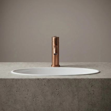 REA-B0970 - Izlietnes jaucējkrāns ONTARIO 17,5 cm birstēta vara