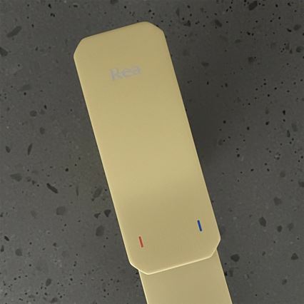 REA-B0976 - Izlietnes jaucējkrāns ARLO 17 cm, satinēta zelta apdare