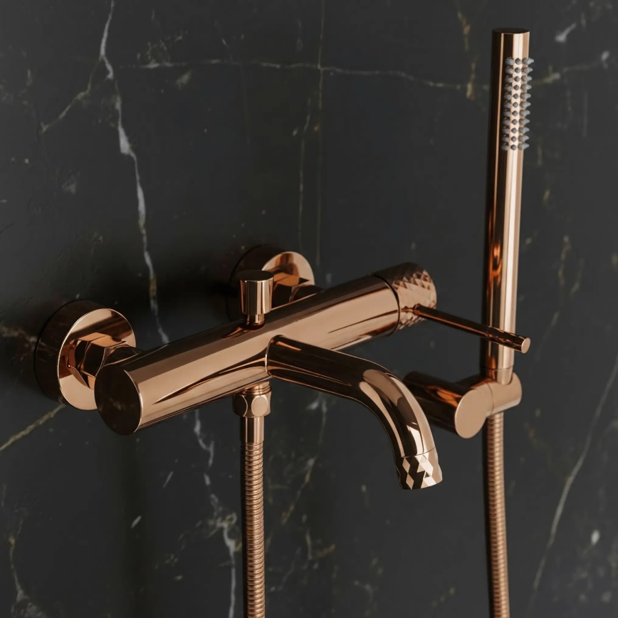 REA-B0980 - Vannas komplekts LUNGO DIAMOND birstēta vara
