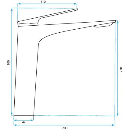 REA-B1127 - Izlietnes jaucējkrāns AVALON 30 cm, zelta apdare