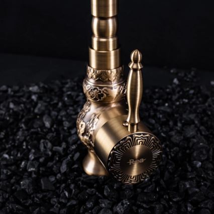 REA-B2500 - Izlietnes jaucējkrāns VENICE 32 cm ar birstētu zelta apdari