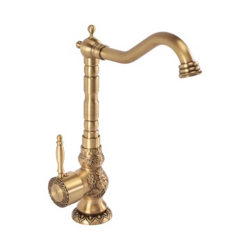 REA-B2500 - Izlietnes jaucējkrāns VENICE RETRO, 32 cm, birstēta zelta