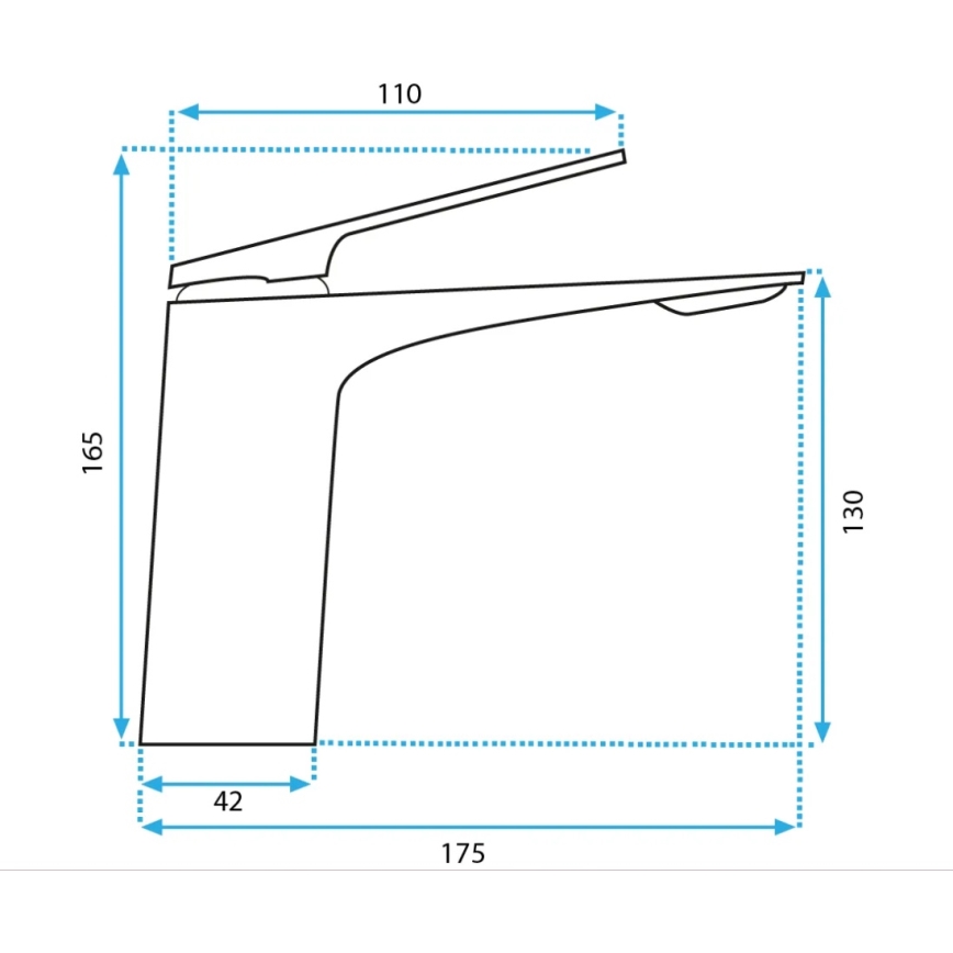 REA-B2703 - Izlietnes jaucējkrāns AVALON 16,5 cm, birstēta zelta apdare