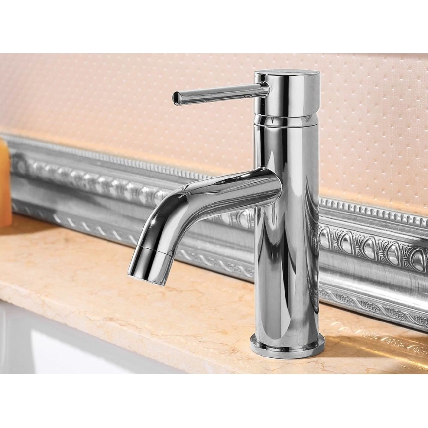 REA-B4101 - Izlietnes jaucējkrāns LUNGO 16,5 cm spīdīgs hroms