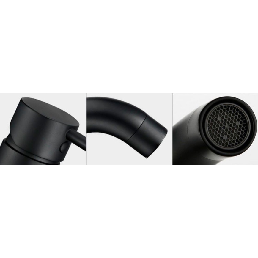 REA-B4102 - Izlietnes jaucējkrāns LUNGO 16,5 cm melns