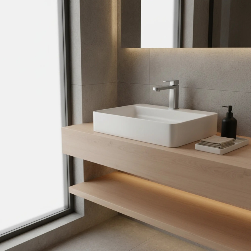 REA-B4589 - ARLO izlietnes jaucējkrāns 17 cm niķelis