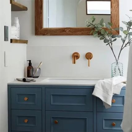 REA-B4600 - Izlietnes jaucējkrāns slēptai montāžai LUNGO, birstēta vara