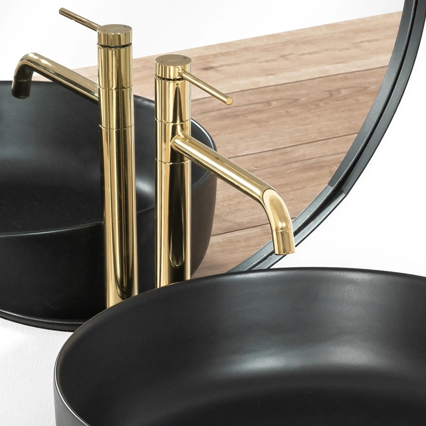 REA-B5002 - LUGANO izlietnes jaucējkrāns, 34 cm, zeltains