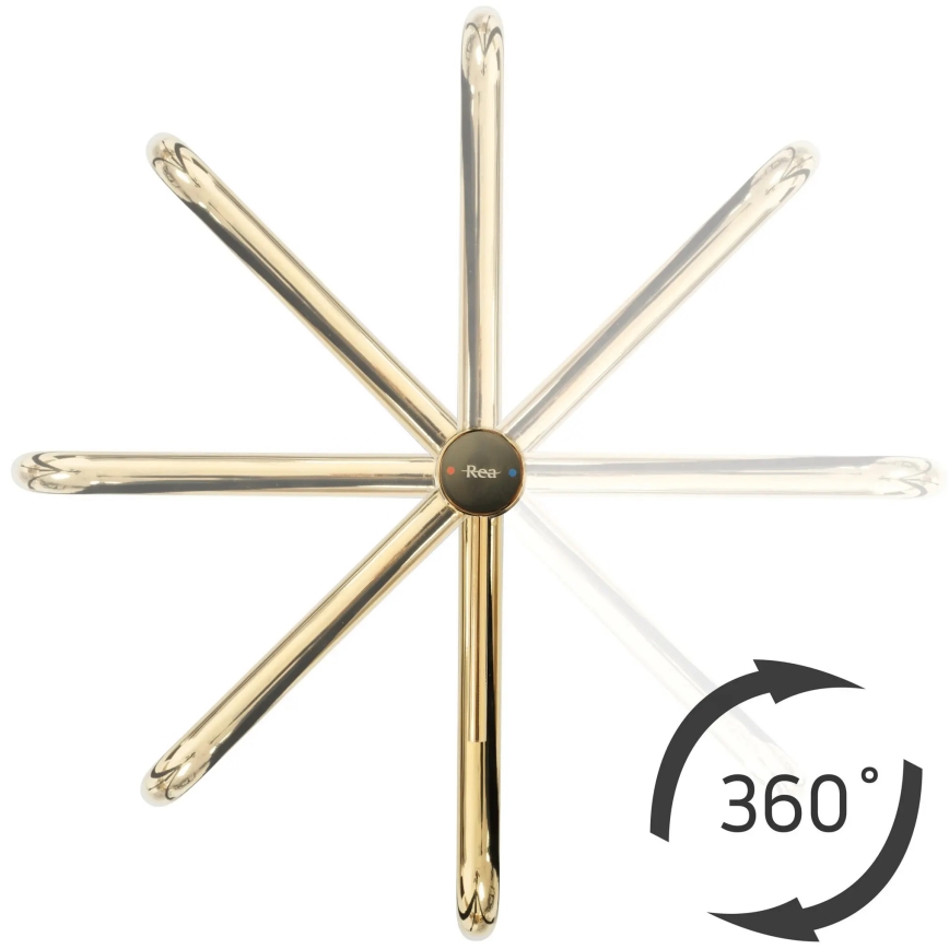 REA-B5002 - LUGANO izlietnes jaucējkrāns, 34 cm, zeltains