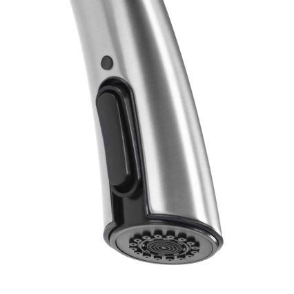 REA-B5314 - ROSS izlietnes jaucējkrāns ar izvelkamu izsmidzinātāju, 43 cm, nikelēts