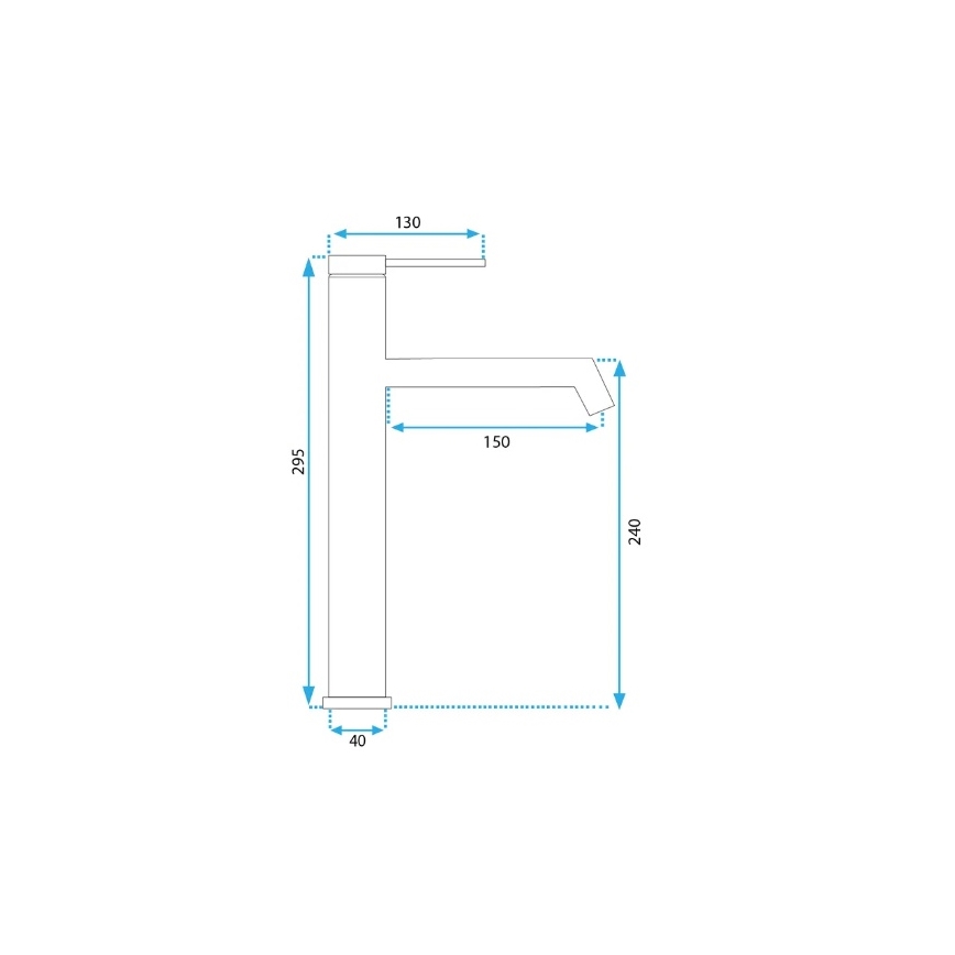 REA-B5320 - Izlietnes jaucējkrāns FOSS 29,5 cm matēts melns