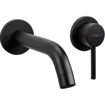 REA-B5332 - Izlietnes jaucējkrāns slēptai montāžai OWEN melns