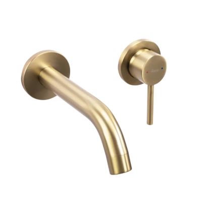 REA-B5334 - Izlietnes jaucējkrāns iebūvei OWEN ar birstētu zelta apdari