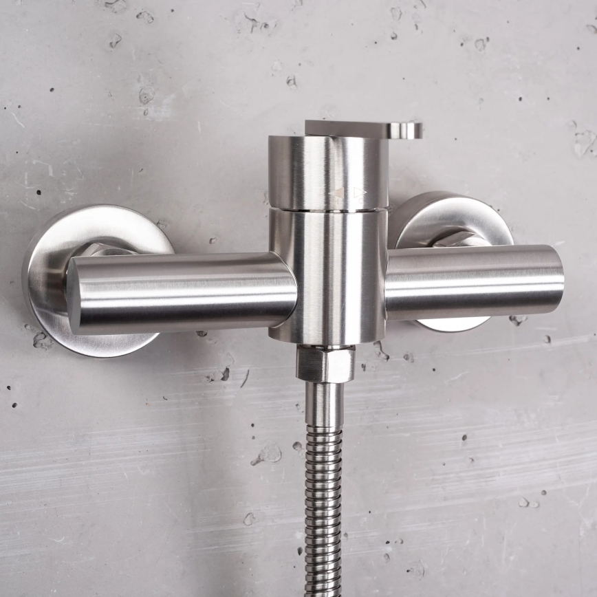 REA-B5502 - Dušas komplekts ar ONTARIO dušas jaucējkrānu, niķeļa apdare