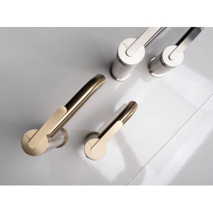 REA-B5505 - Izlietnes jaucējkrāns ONTARIO 17,5 cm, birstēta zelta apdare