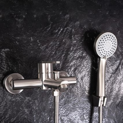 REA-B5514 - Vannas komplekts ar ONTARIO jaucējkrānu, sukāta nerūsējošā tērauda apdare