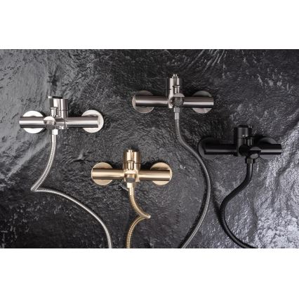 REA-B5514 - Vannas komplekts ar ONTARIO jaucējkrānu, sukāta nerūsējošā tērauda apdare