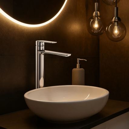 REA-B6203 - Izlietnes jaucējkrāns STORM 29,5 cm spīdīgs hroms