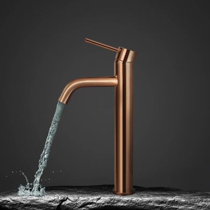 REA-B6321 - Izlietnes jaucējkrāns LUNGO 28 cm rožu zelts