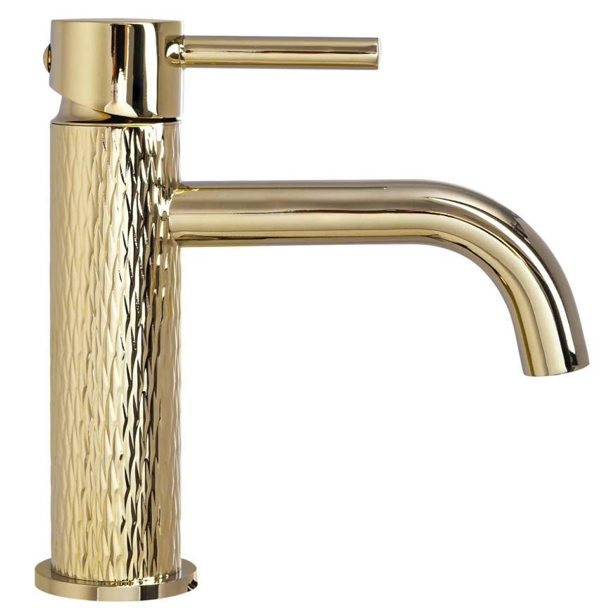 REA-B6322 - Izlietnes jaucējkrāns LUNGO ART 16,5 cm zelta