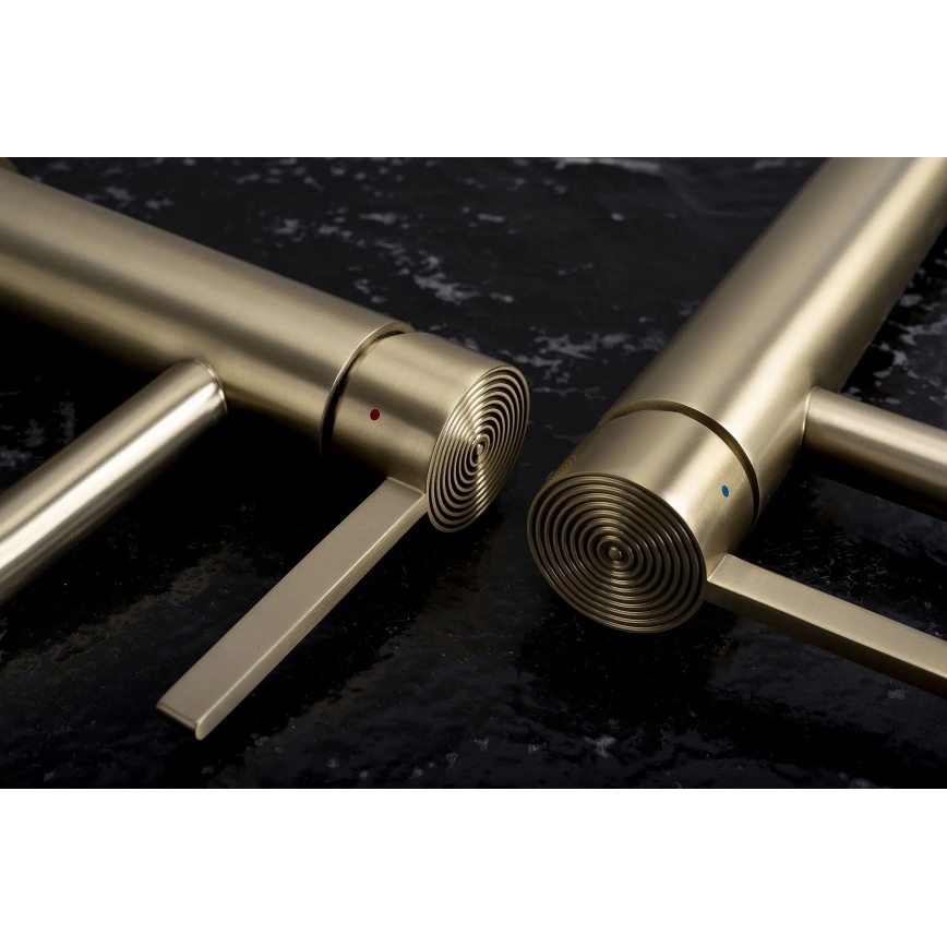 REA-B6444 - Izlietnes jaucējkrāns FOSTER 18,2 cm zelta