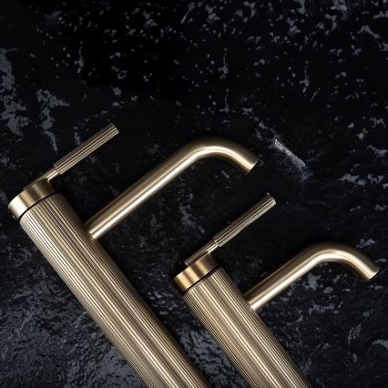 REA-B7802 - Izlietnes jaucējkrāns ARGON 29,5 cm matēta zelta