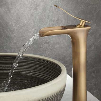REA-B8120 - Izlietnes jaucējkrāns LAGUNA 30 cm, matēta zelta