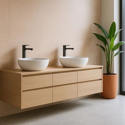 REA-B8746 - Izlietnes jaucējkrāns ARGUS 28,5 cm titāna