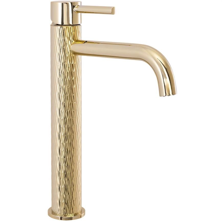 REA-B8821 - Izlietnes jaucējkrāns LUNGO ART 28 cm, zeltains