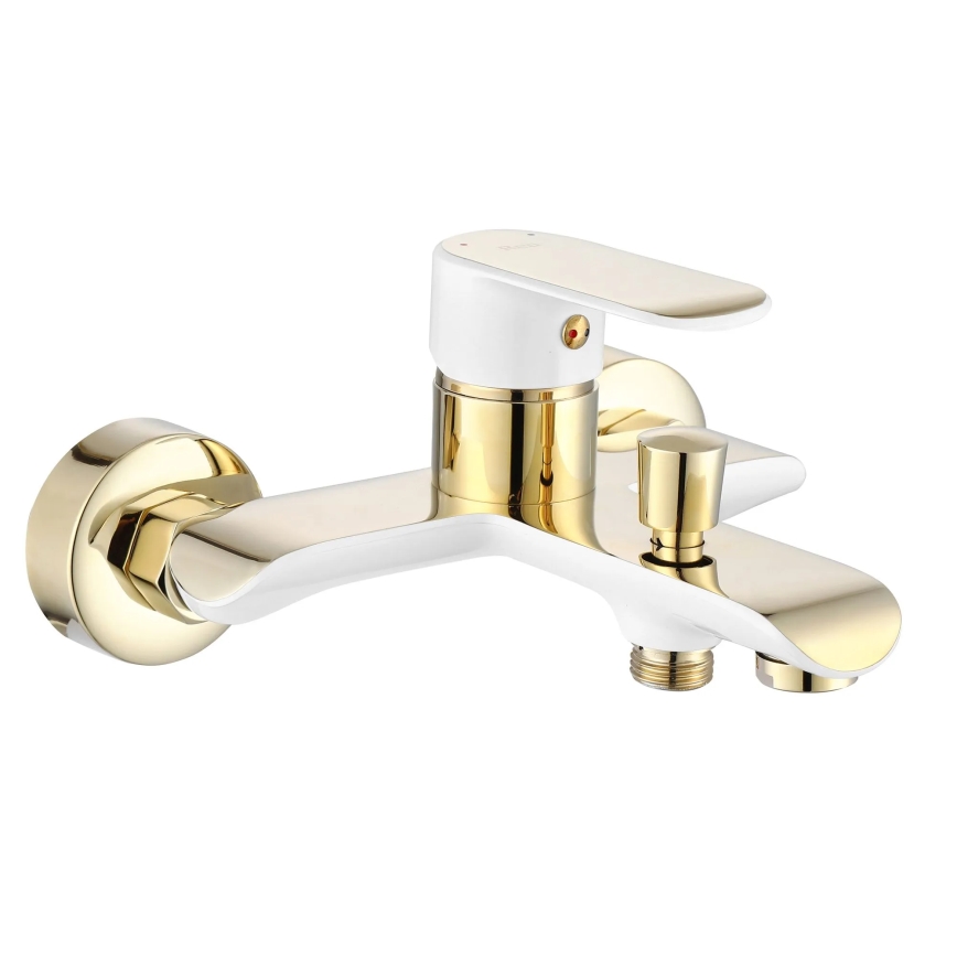 REA-B9932 - BLOOM vannas komplekts, matēta balta/zelta apdare