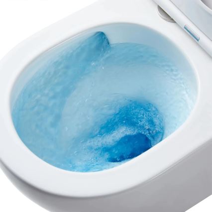 REA-C1259 - Pakarināms WC ar tualetes sēdekli CARLO MINI TORNADO RIMLESS keramika/spīdīgi balta