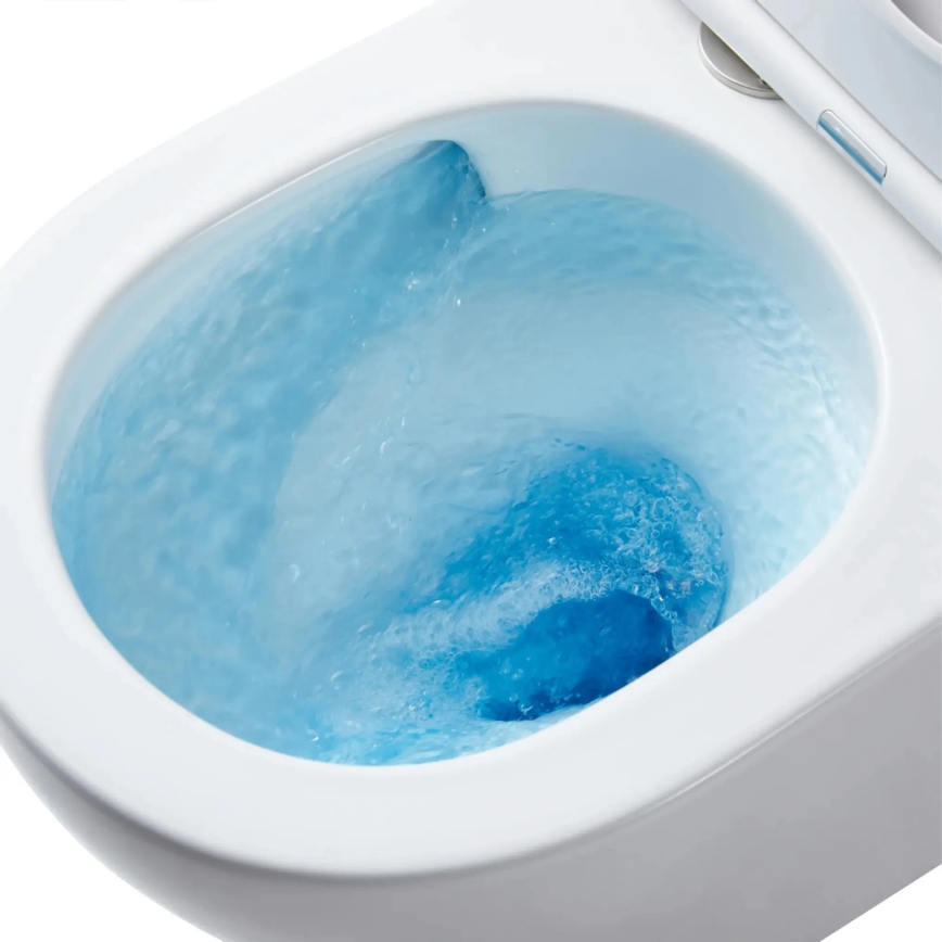 REA-C1259 - Pakarināms WC ar tualetes sēdekli CARLO MINI TORNADO RIMLESS keramika/spīdīgi balta