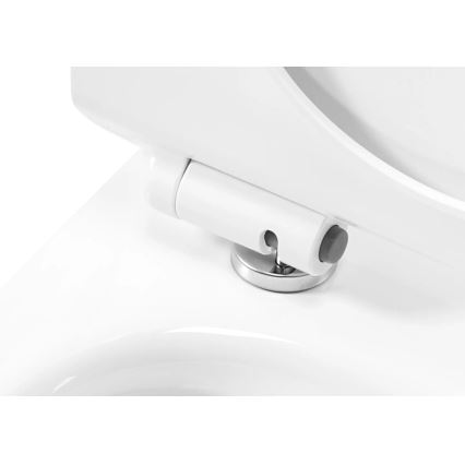 REA-C1400 - Karājošais WC ar sēdekli CARTER RIMLESS keramika/balta