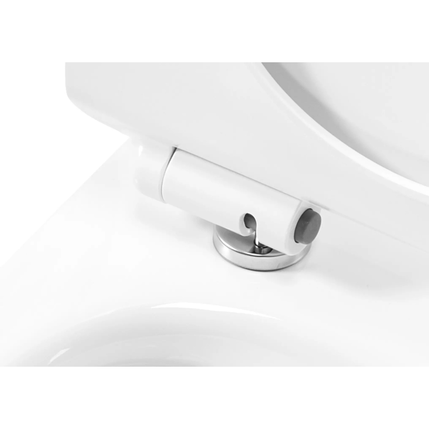 REA-C1400 - Karājošais WC ar sēdekli CARTER RIMLESS keramika/balta