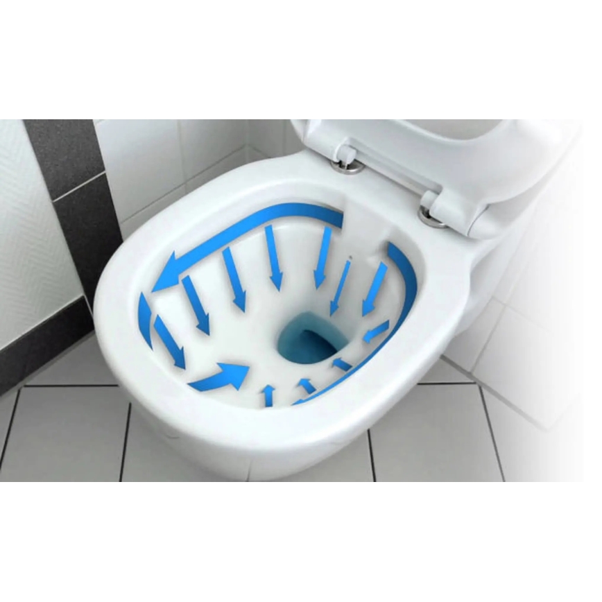 REA-C2760 - Karājošais WC ar sēdekli CARLO FLAT MINI RIMLESS keramika/spīdīgi balta