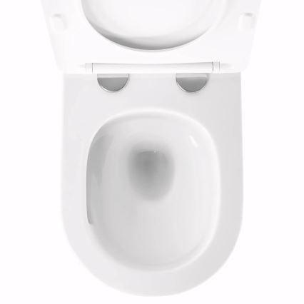 REA-C6800 - Karājamais WC ar tualetes sēdekli TITO TORNADO RIMLESS, keramika/balta