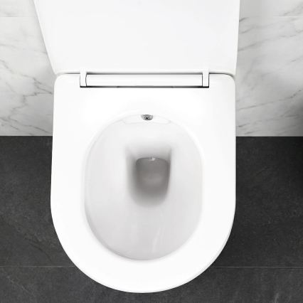 REA-C9701 - Piekaramais WC ar bidē dušu un tualetes sēdekli CARLO LUX keramika/balta
