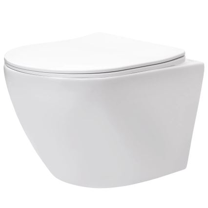 REA-C9701 - Piekaramais WC ar bidē dušu un tualetes sēdekli CARLO LUX keramika/balta