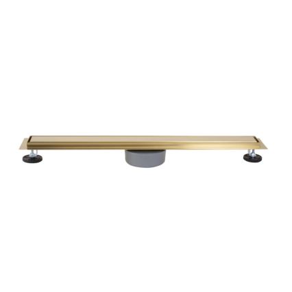 REA-G2703 - Notekas kanāls NEOX PRO 80 cm nerūsējošais tērauds/birstēta zelta apdare