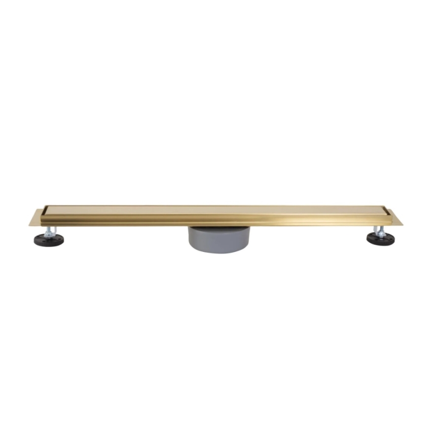 REA-G2703 - Notekas kanāls NEOX PRO 80 cm nerūsējošais tērauds/birstēta zelta apdare