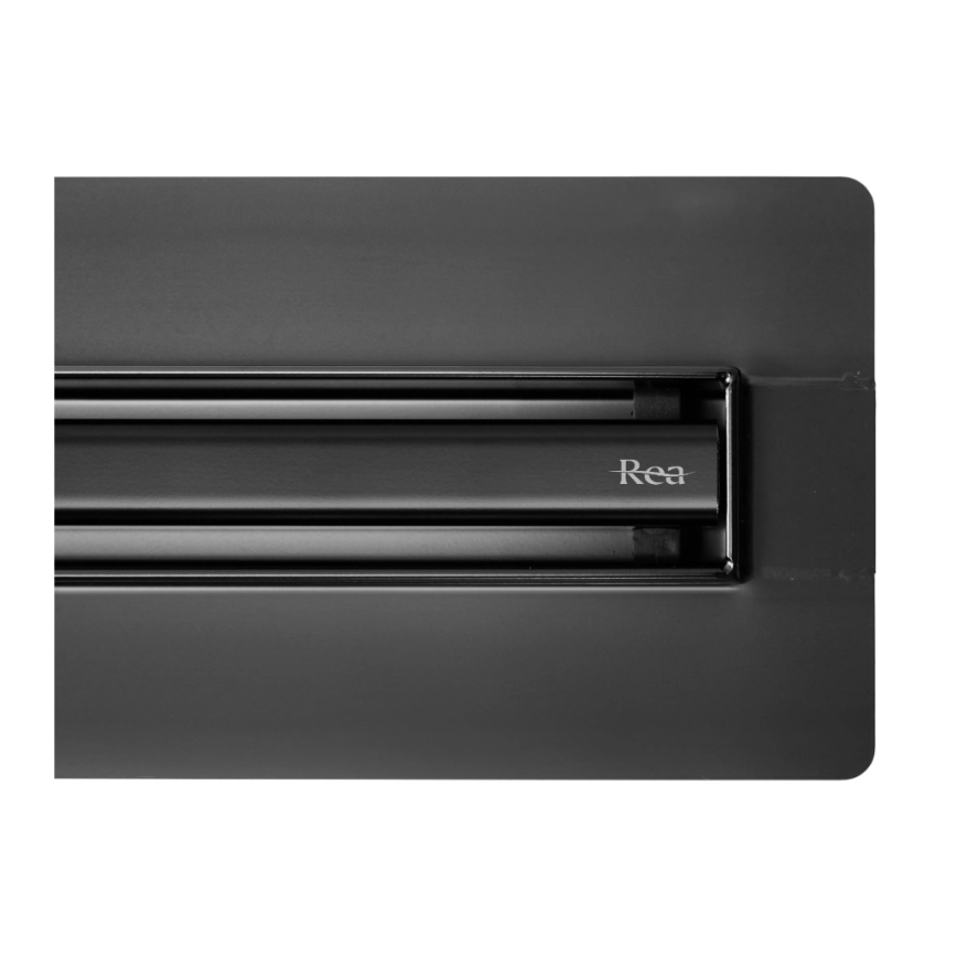 REA-G2710 - Lineārais drenāžas kanāls NEOX SLIM 70 cm, nerūsējošais tērauds/melns