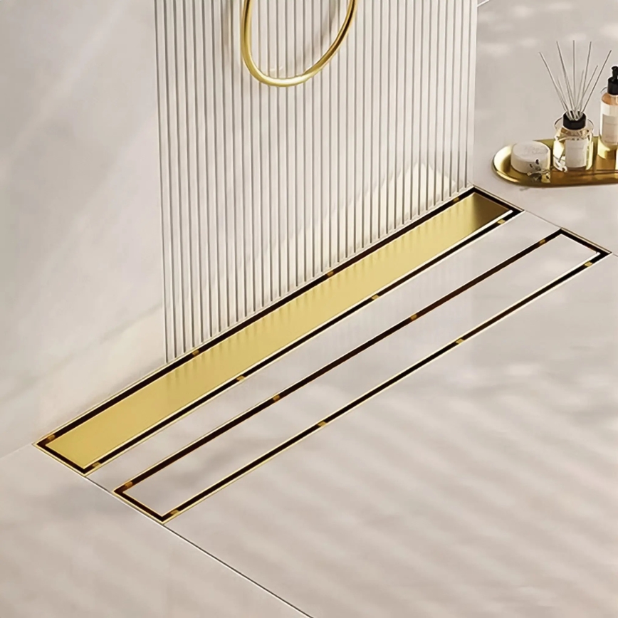 REA-G2743 - NEOX PRO 60 cm lineārais notekas žlabs, zelta apdare