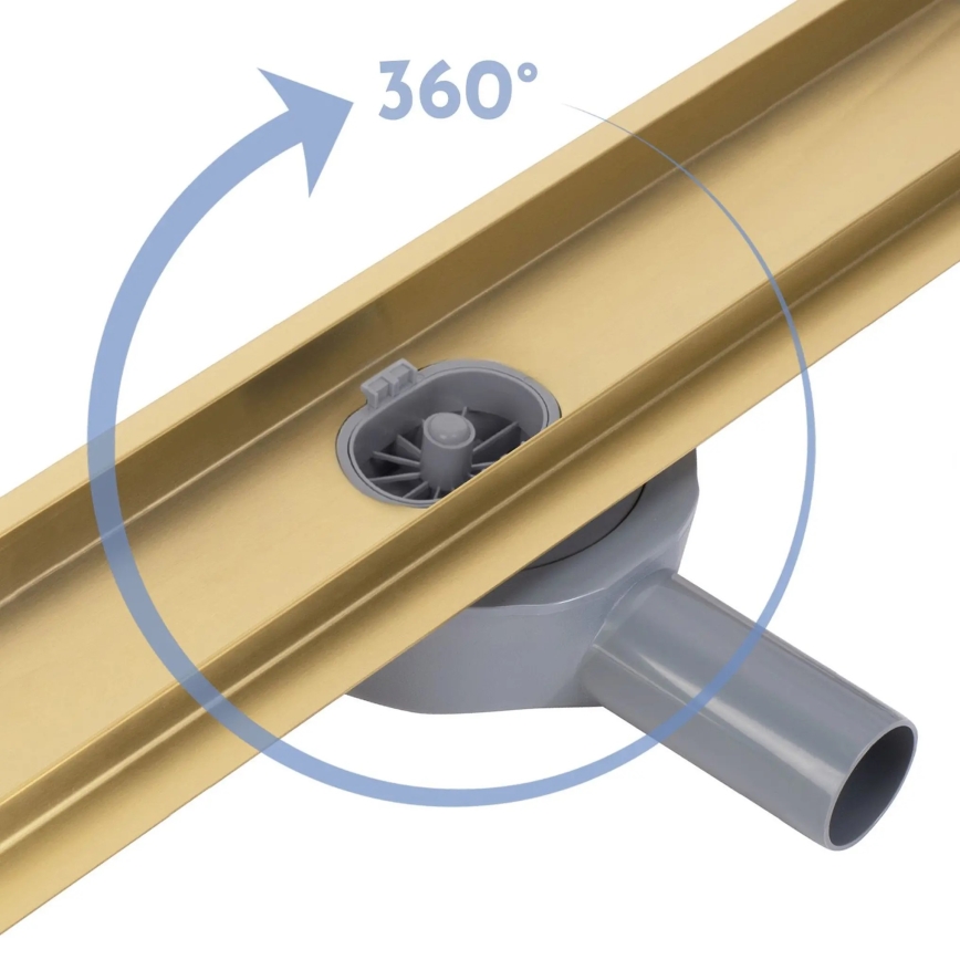 REA-G2743 - NEOX PRO 60 cm lineārais notekas žlabs, zelta apdare