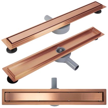 REA-G4802 - NEOX PRO notekas kanāls 80 cm, birstēta vara