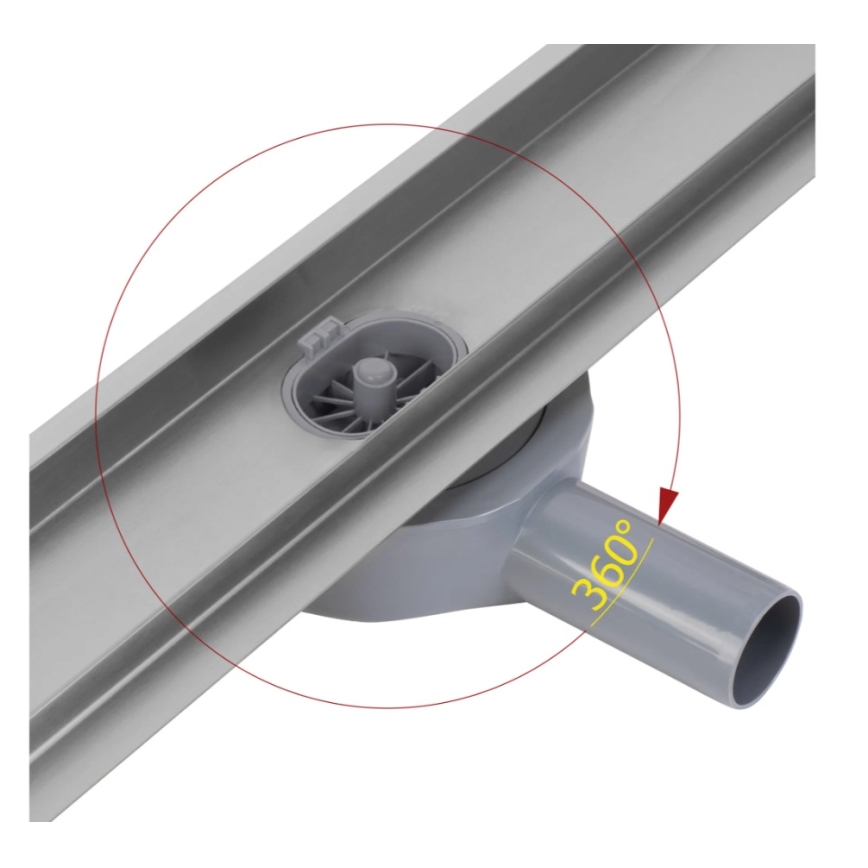 REA-G5808 - NEOX PRO notekas kanāls 70 cm, nerūsējošais tērauds