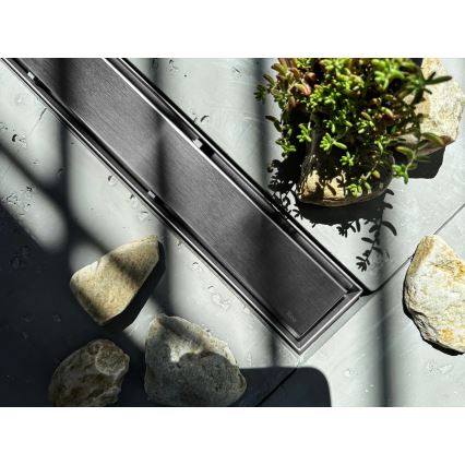 REA-G5810 - NEOX PRO dušas noteka, 90 cm, niķelis